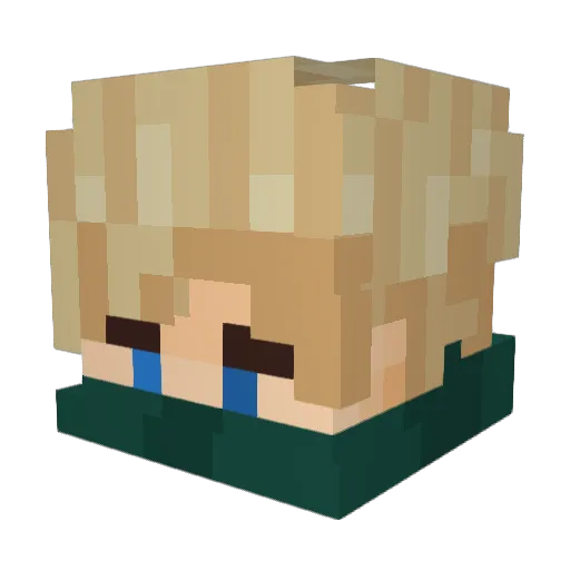 LarpLantern Minecraft avatar head, 3D render