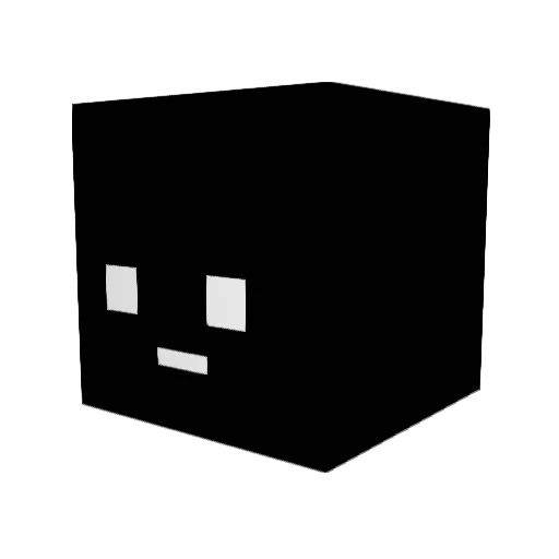Larpiobear Minecraft avatar head, 3D render