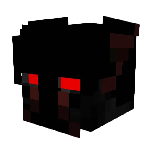 LarpperLight Minecraft avatar head, 3D render