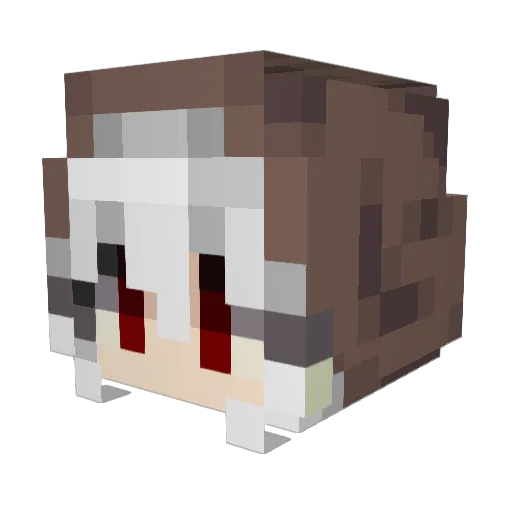 LarrocaX Minecraft avatar head, 3D render