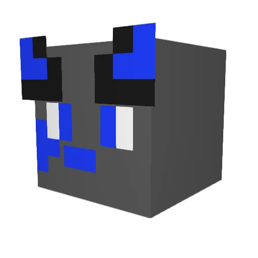 Larry640 Minecraft avatar head, 3D render