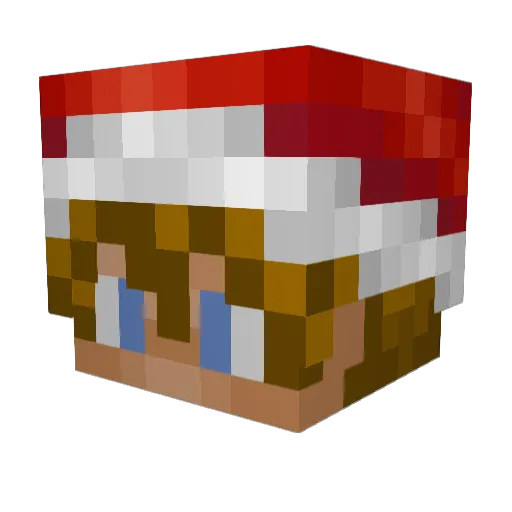 LarryCev1 Minecraft avatar head, 3D render