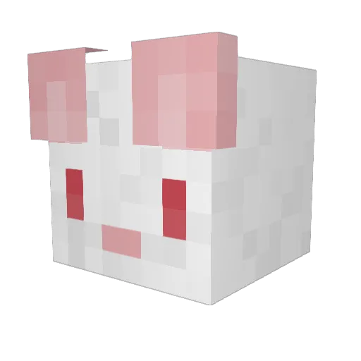 LarryDinkle Minecraft avatar head, 3D render