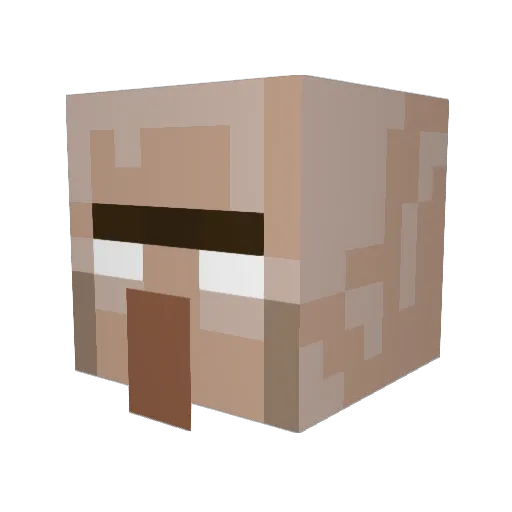 LarryElder Minecraft avatar head, 3D render