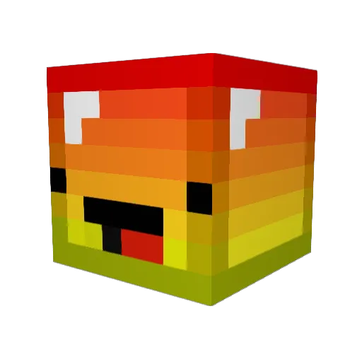 LarryLobsterJr Minecraft avatar head, 3D render