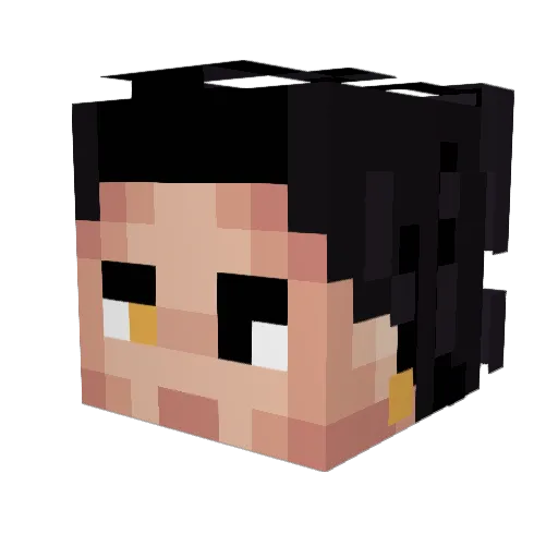 LarryLongbrow Minecraft avatar head, 3D render