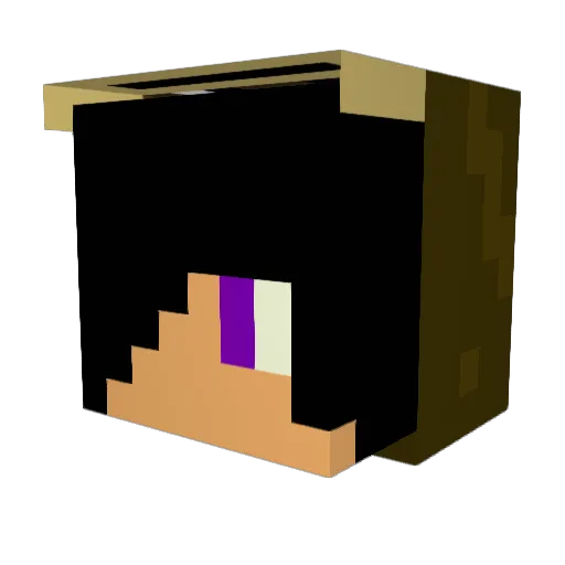 LarryProductions Minecraft avatar head, 3D render