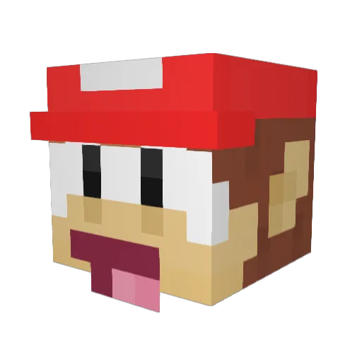 LarryTheIdiot Minecraft avatar head, 3D render