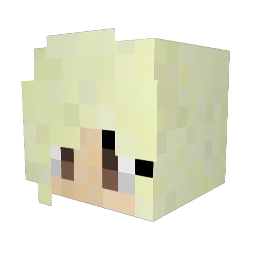 LarryTheMad Minecraft avatar head, 3D render