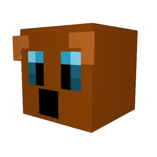 Larry_Biscotti Minecraft avatar head, 3D render
