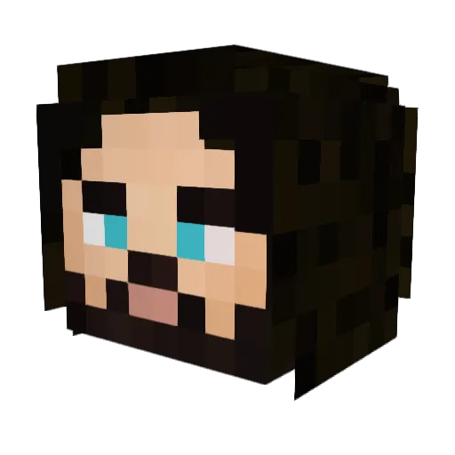 LarryisWashed Minecraft avatar head, 3D render