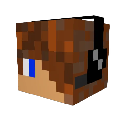 Lars0212 Minecraft avatar head, 3D render
