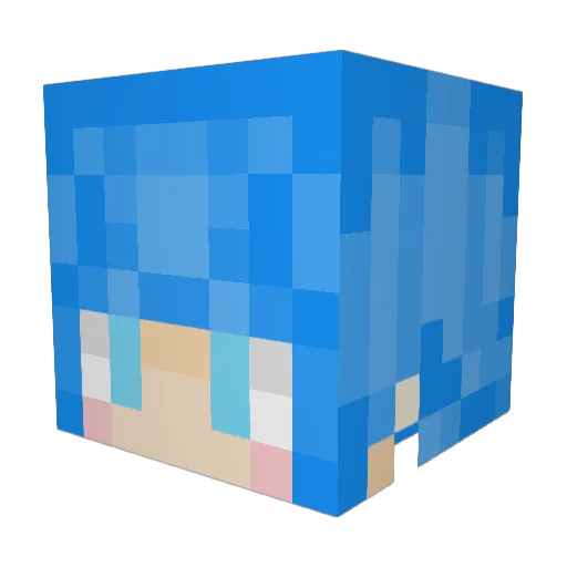 Lars1944 Minecraft avatar head, 3D render