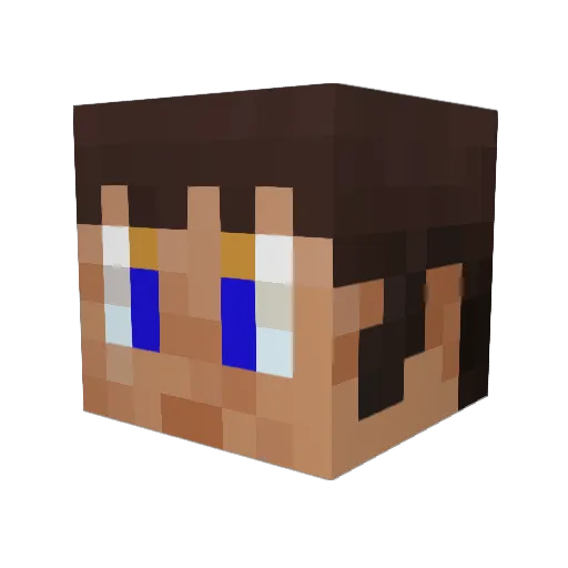 Lars2612 Minecraft avatar head, 3D render