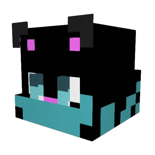 LarsLP Minecraft avatar head, 3D render