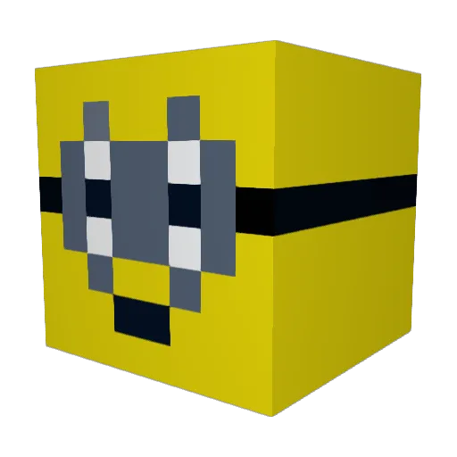 LarsOnTOP Minecraft avatar head, 3D render