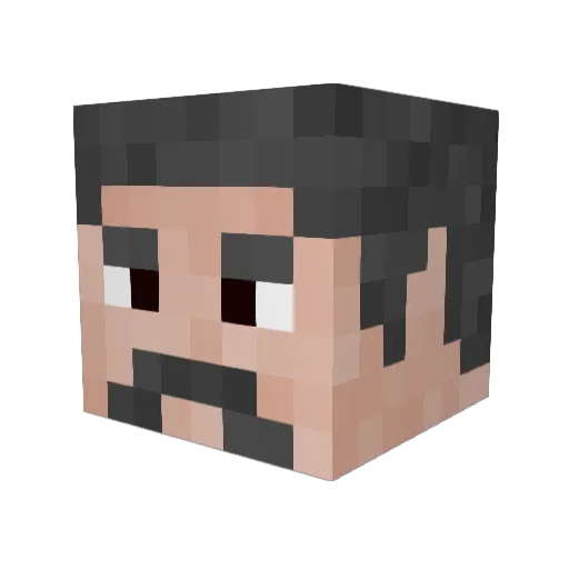 LarsOsland Minecraft avatar head, 3D render