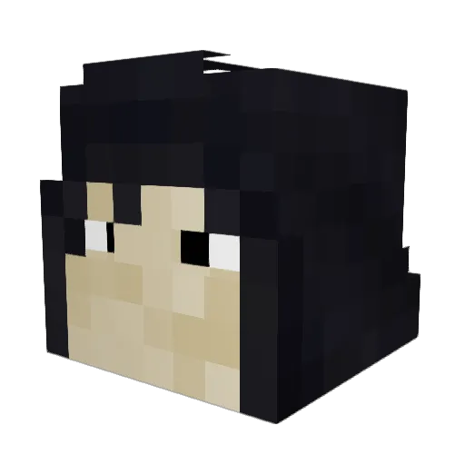 LarsSandi Minecraft avatar head, 3D render