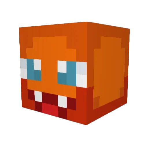 LarsTG Minecraft avatar head, 3D render