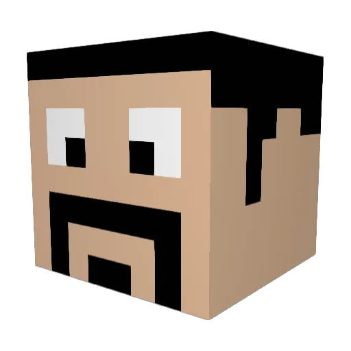 Lars_F_Mars Minecraft avatar head, 3D render