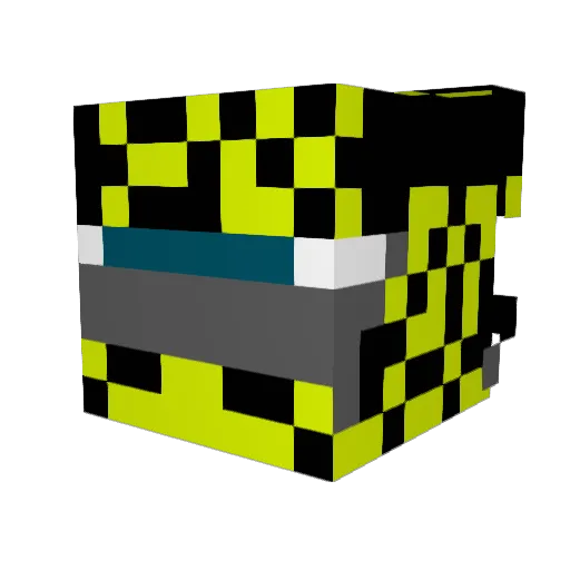 Larsd_07 Minecraft avatar head, 3D render