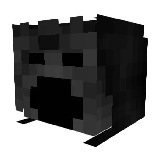 Larsenxx Minecraft avatar head, 3D render