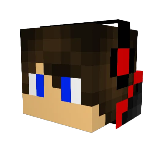 Larss1 Minecraft avatar head, 3D render