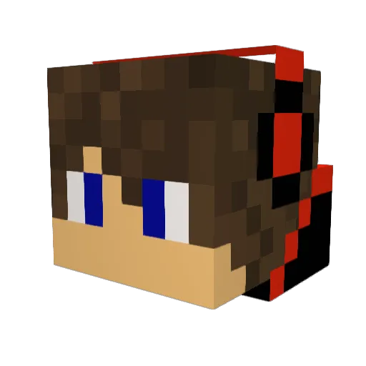 LarssonIl Minecraft avatar head, 3D render