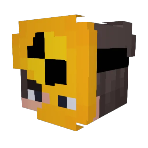 LarssonLindstrom Minecraft avatar head, 3D render