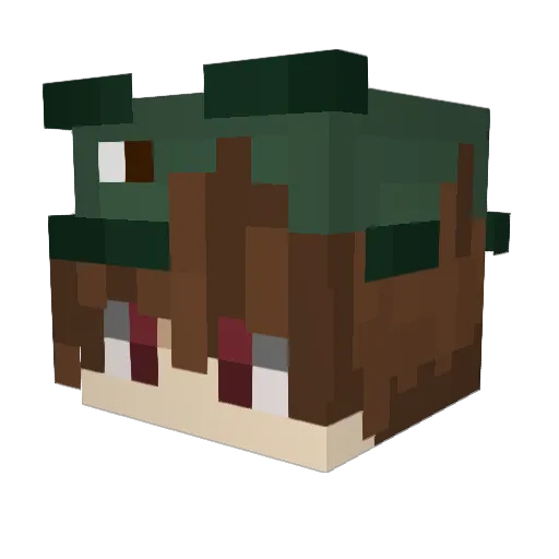 Lartex_ Minecraft avatar head, 3D render