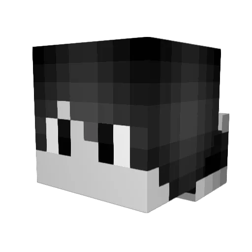 Larticho Minecraft avatar head, 3D render