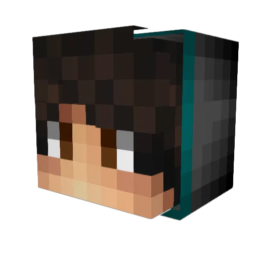 Lartusk Minecraft avatar head, 3D render