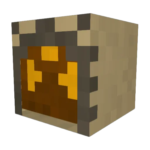 Laruun Minecraft avatar head, 3D render
