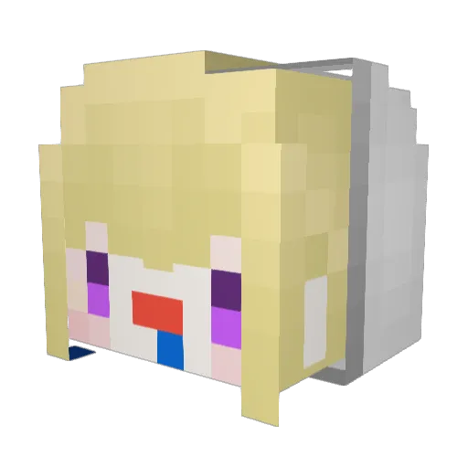 LarvaMove Minecraft avatar head, 3D render