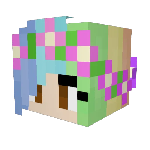 LaryG2A Minecraft avatar head, 3D render