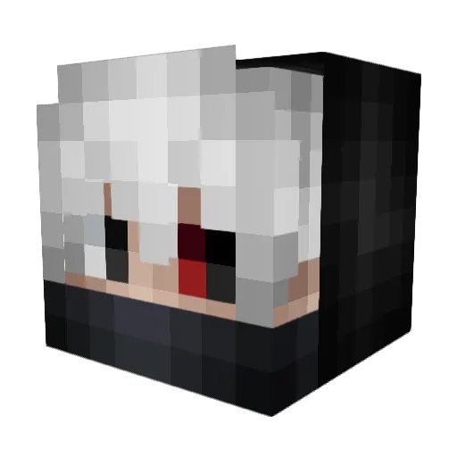 Laryngitis Minecraft avatar head, 3D render