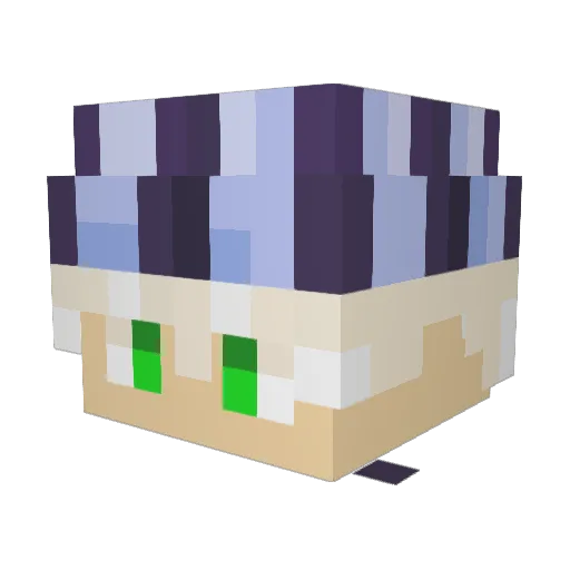 LarzaMc Minecraft avatar head, 3D render
