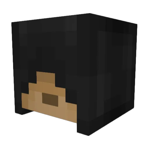 Larzakk Minecraft avatar head, 3D render