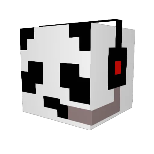 Las245 Minecraft avatar head, 3D render