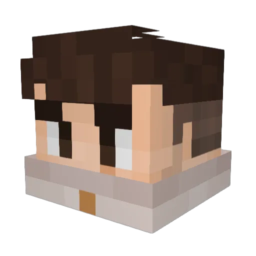 Lasagna_Fuocosa Minecraft avatar head, 3D render