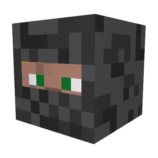 Lasatron Minecraft avatar head, 3D render