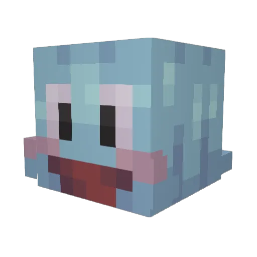 Lascombedu Minecraft avatar head, 3D render