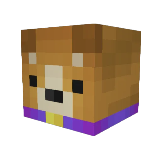 Laser005 Minecraft avatar head, 3D render