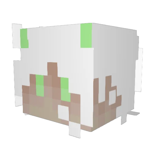 Laser44 Minecraft avatar head, 3D render