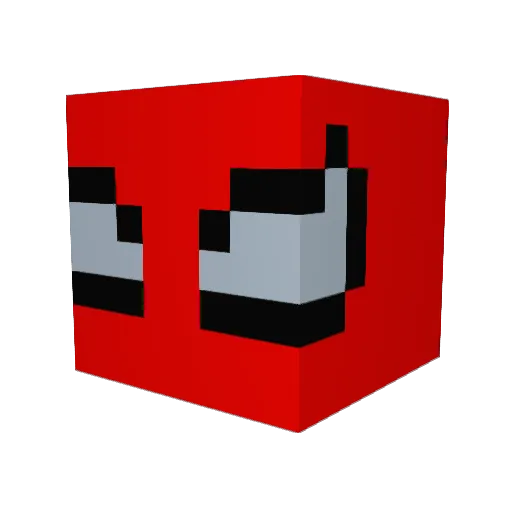LaserFliperz Minecraft avatar head, 3D render
