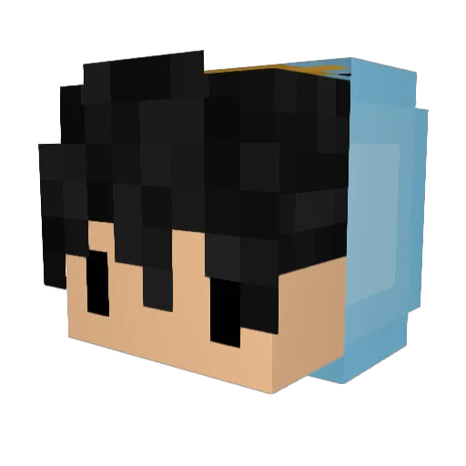 LaserLP_HD Minecraft avatar head, 3D render