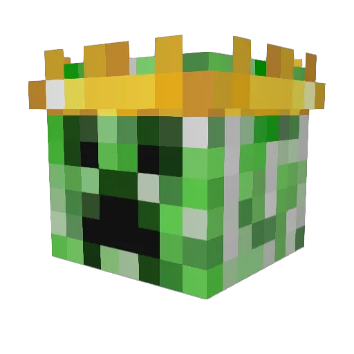 LaserMario Minecraft avatar head, 3D render