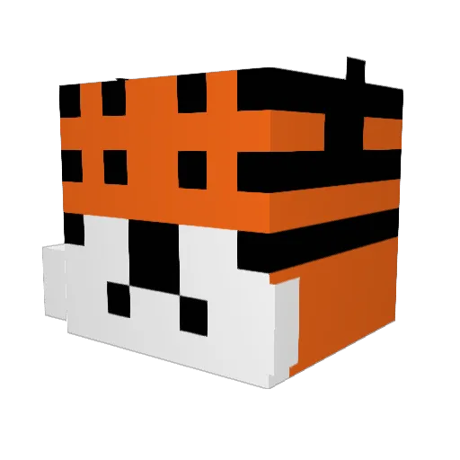 LaserMatt Minecraft avatar head, 3D render