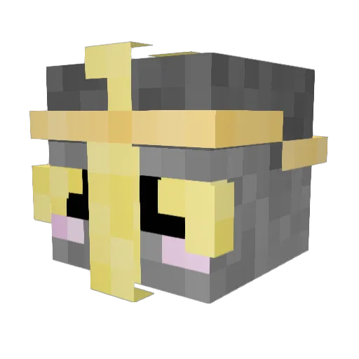 Laserblaster2 Minecraft avatar head, 3D render