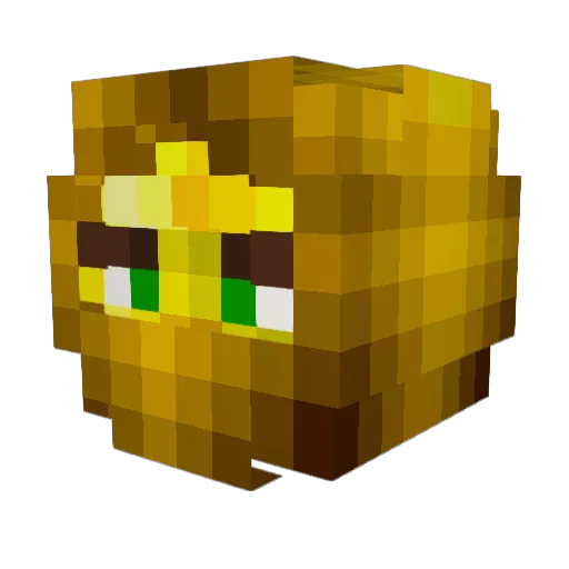 Laserdreif Minecraft avatar head, 3D render